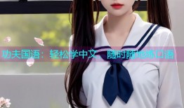 功夫国语:轻松学中文,随时随地练口语